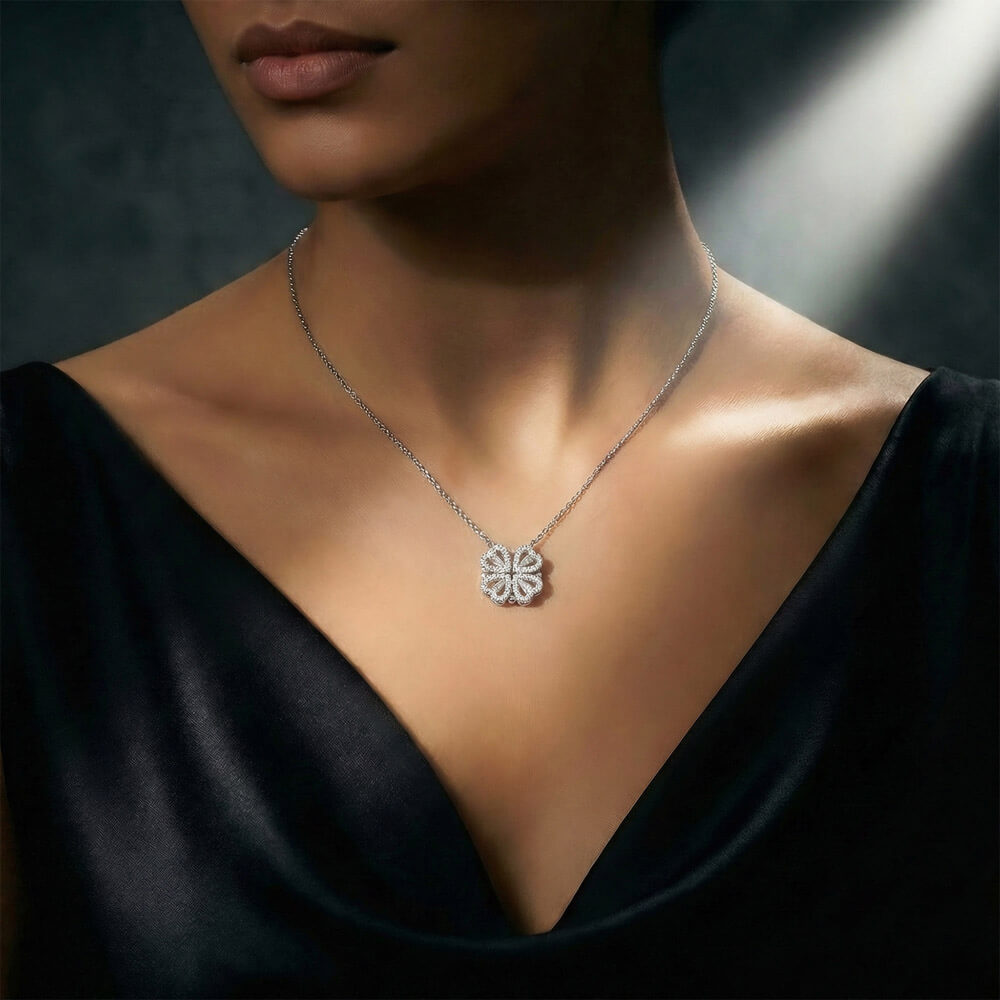 To My Precious Daughter — Magnetic Hearts Necklace (from Dad)