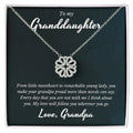 Grandpa To Granddaughter, Magnetic Hearts Necklace
