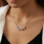 To My Daughter Magnetic Hearts Clover Necklace (from Dad)