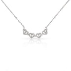 To My Daughter Magnetic Hearts Clover Necklace (from Dad)