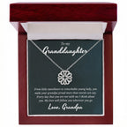 Grandpa To Granddaughter, Magnetic Hearts Necklace