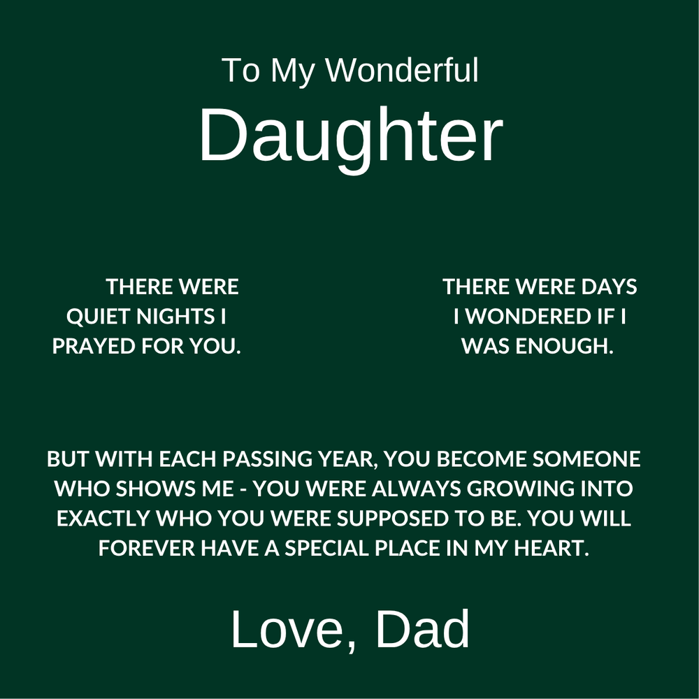 To My Precious Daughter — Magnetic Hearts Necklace (from Dad)