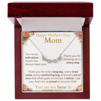 Mother's Day Jewelry and Message Card - Thank You Youre My Safe Place