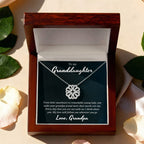 Grandpa To Granddaughter, Magnetic Hearts Necklace