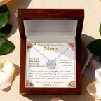 Mother's Day Jewelry and Message Card - Thank You Youre My Safe Place
