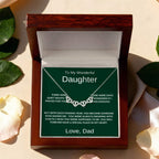To My Precious Daughter — Magnetic Hearts Necklace (from Dad)