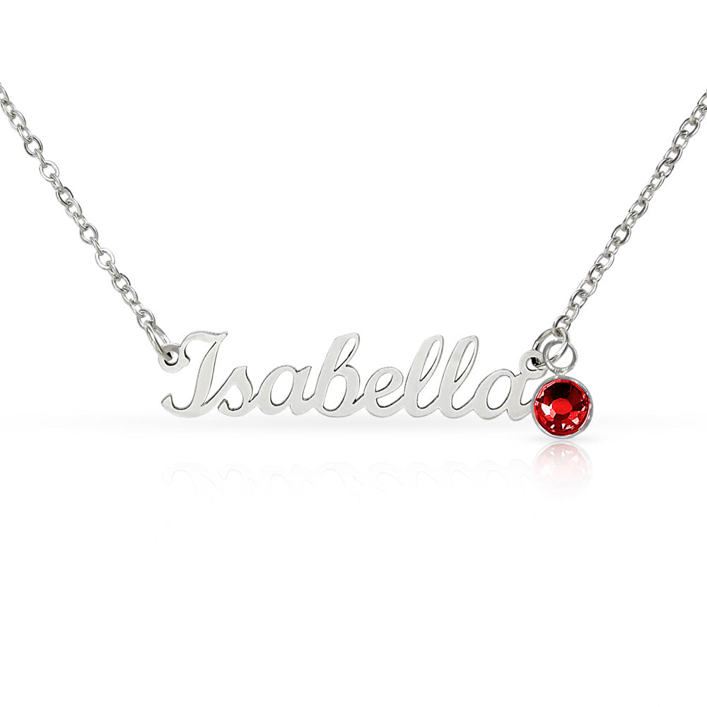 To My Amazing Daughter - Custom Name Necklace with Birthstone