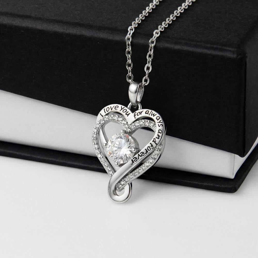 “Forever in My Heart” Love You Always Necklace – From Mom to Daughter