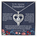 To My Amazing Daughter — Always & Forever Heart Necklace (from Dad)