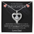 To My Amazing Daughter — Love You Always Heart Necklace (from Dad)
