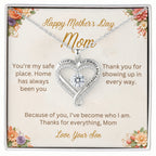From Son to Mom Necklace — “You Are My Happy Place” (Mother’s Day Gift)