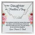 To Our Daughter On Mother's Day - Multiple Name Necklace