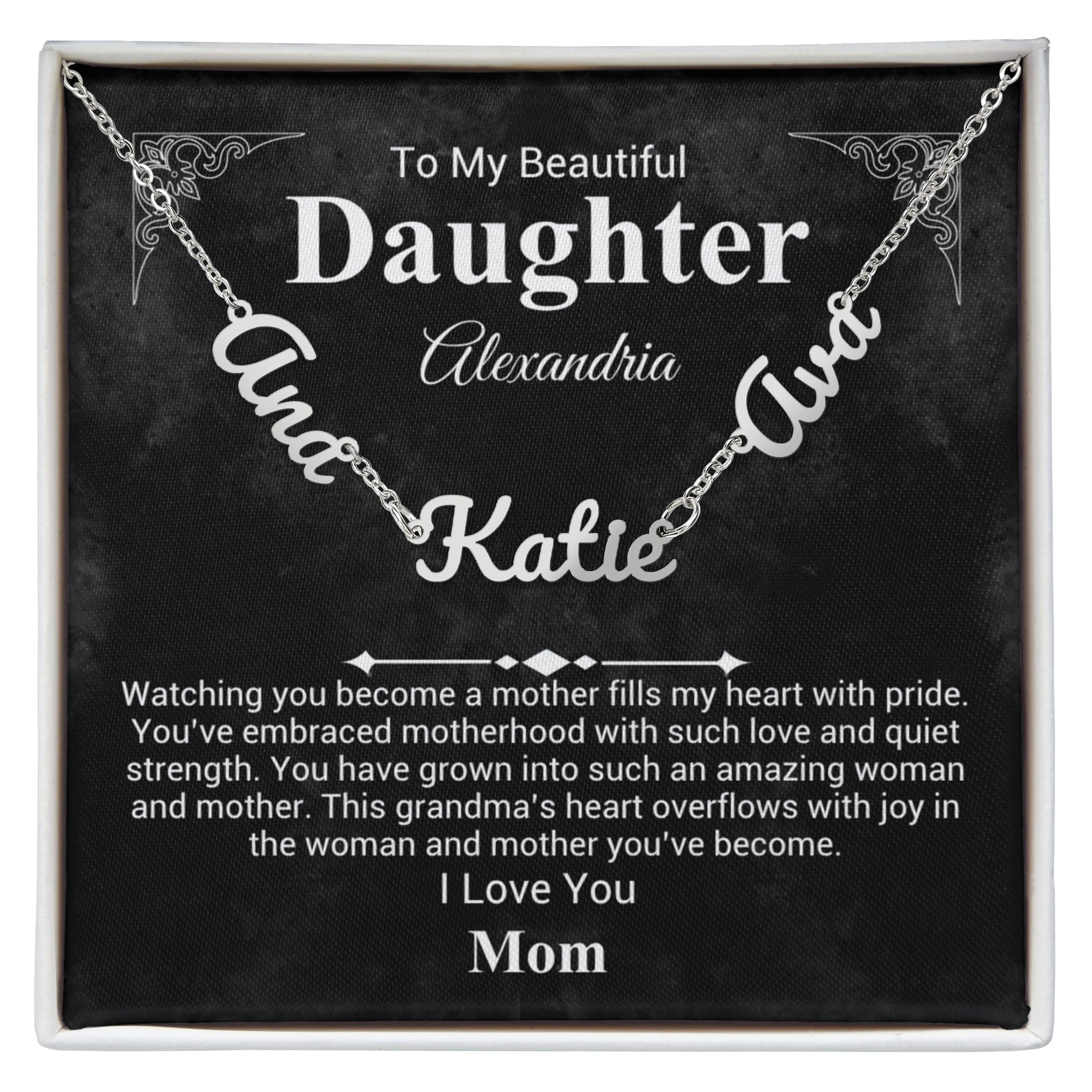 Mother To Daughter Name Necklace - Mother's Day Gift