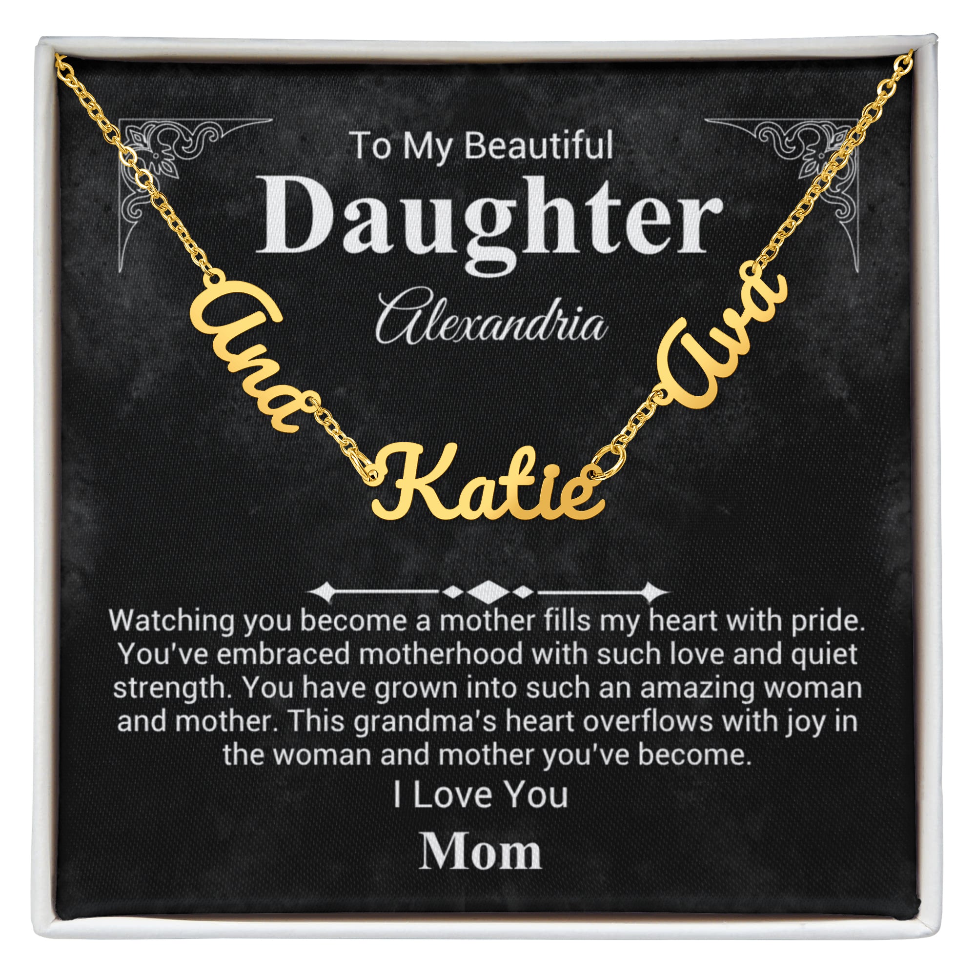 Mother To Daughter Name Necklace - Mother's Day Gift