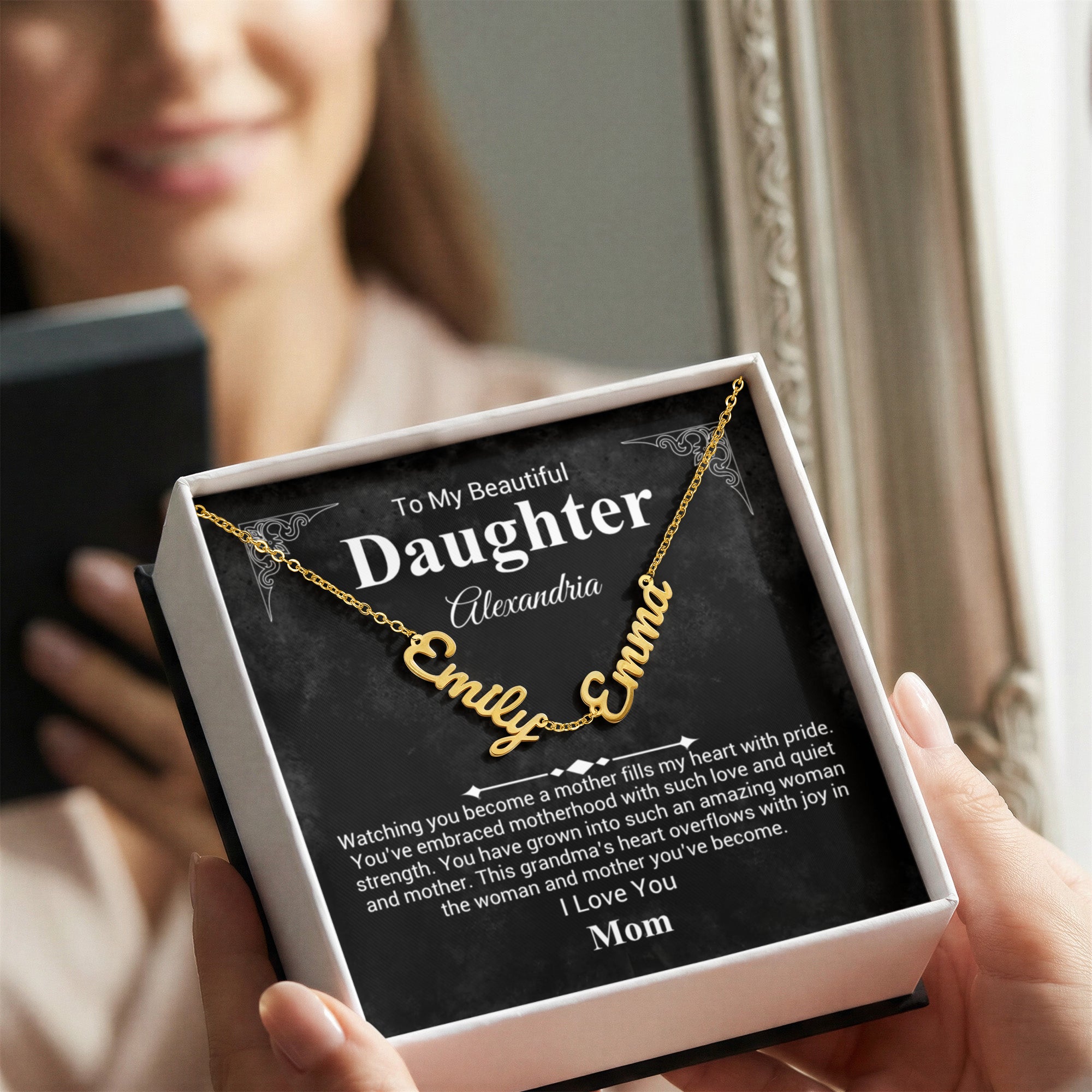 Mother To Daughter Name Necklace - Mother's Day Gift