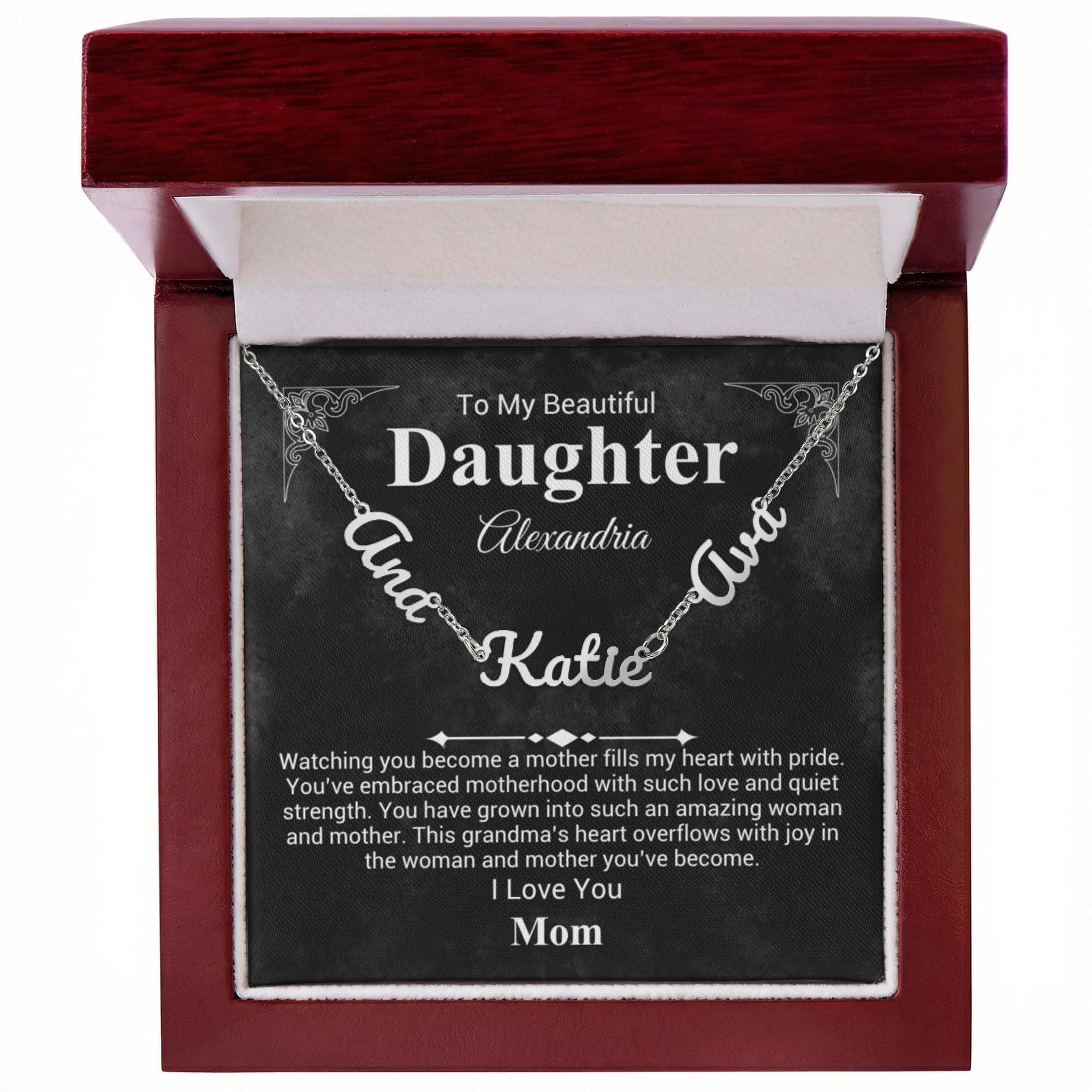 Mother To Daughter Name Necklace - Mother's Day Gift