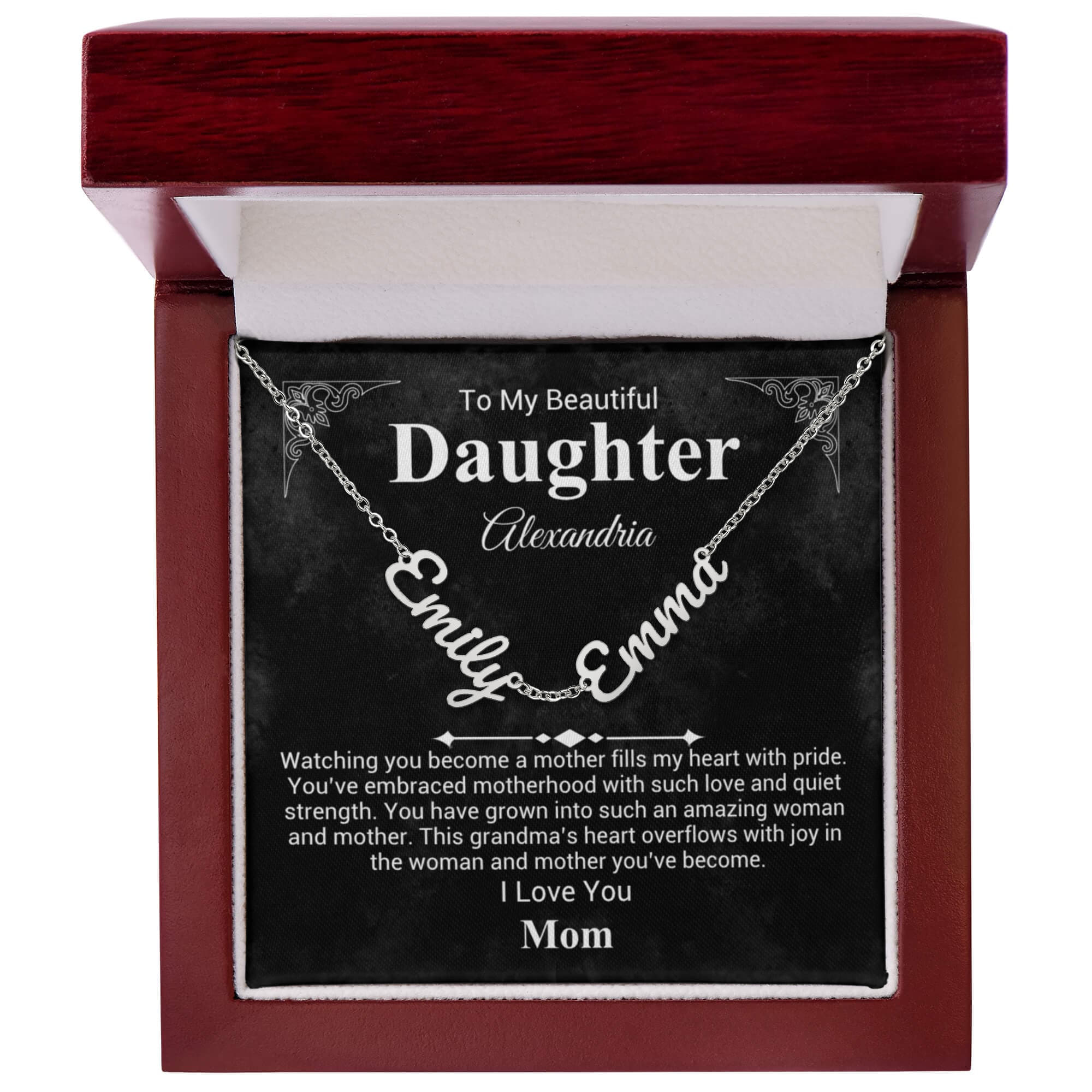 Mother To Daughter Name Necklace - Mother's Day Gift