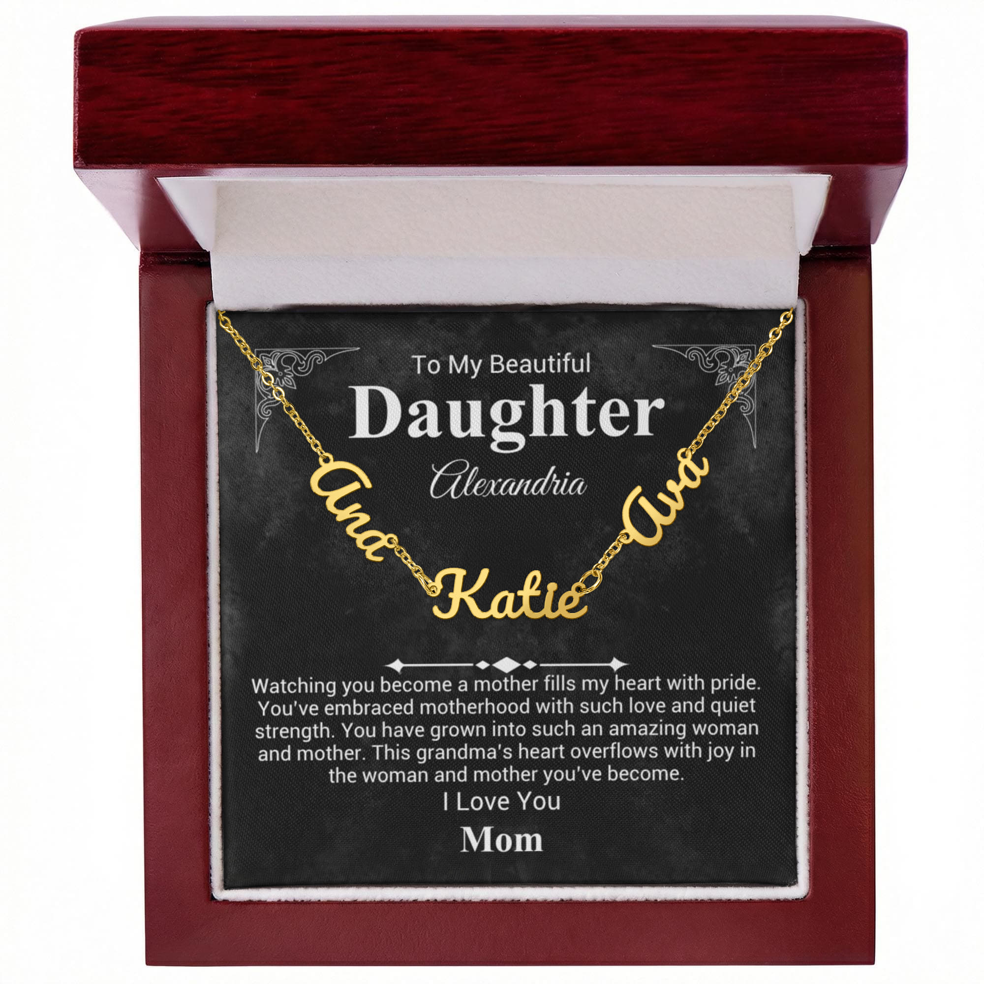 Mother To Daughter Name Necklace - Mother's Day Gift