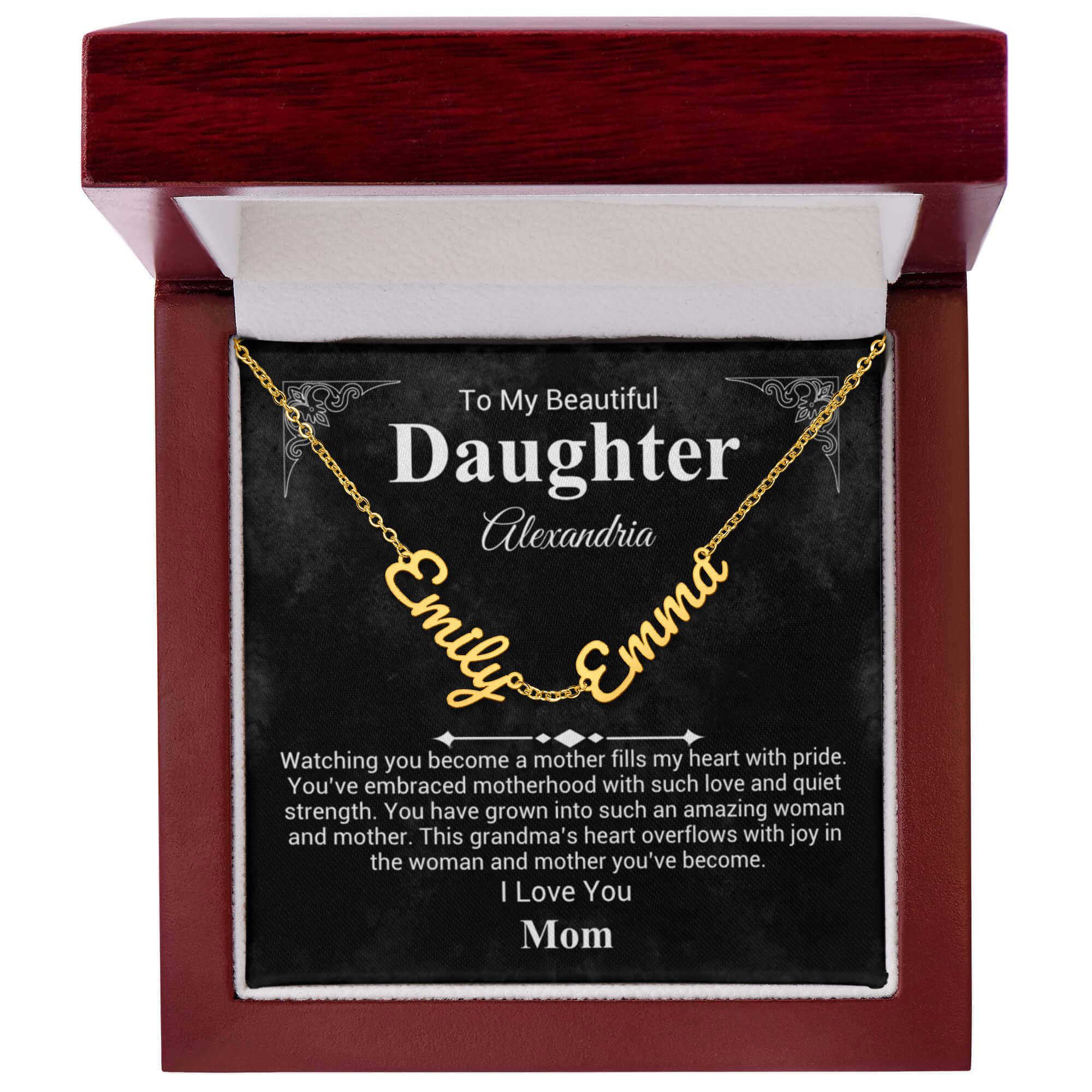 Mother To Daughter Name Necklace - Mother's Day Gift