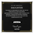 Daughter Graduation Gift - Engraved Women's Ring with Message Card