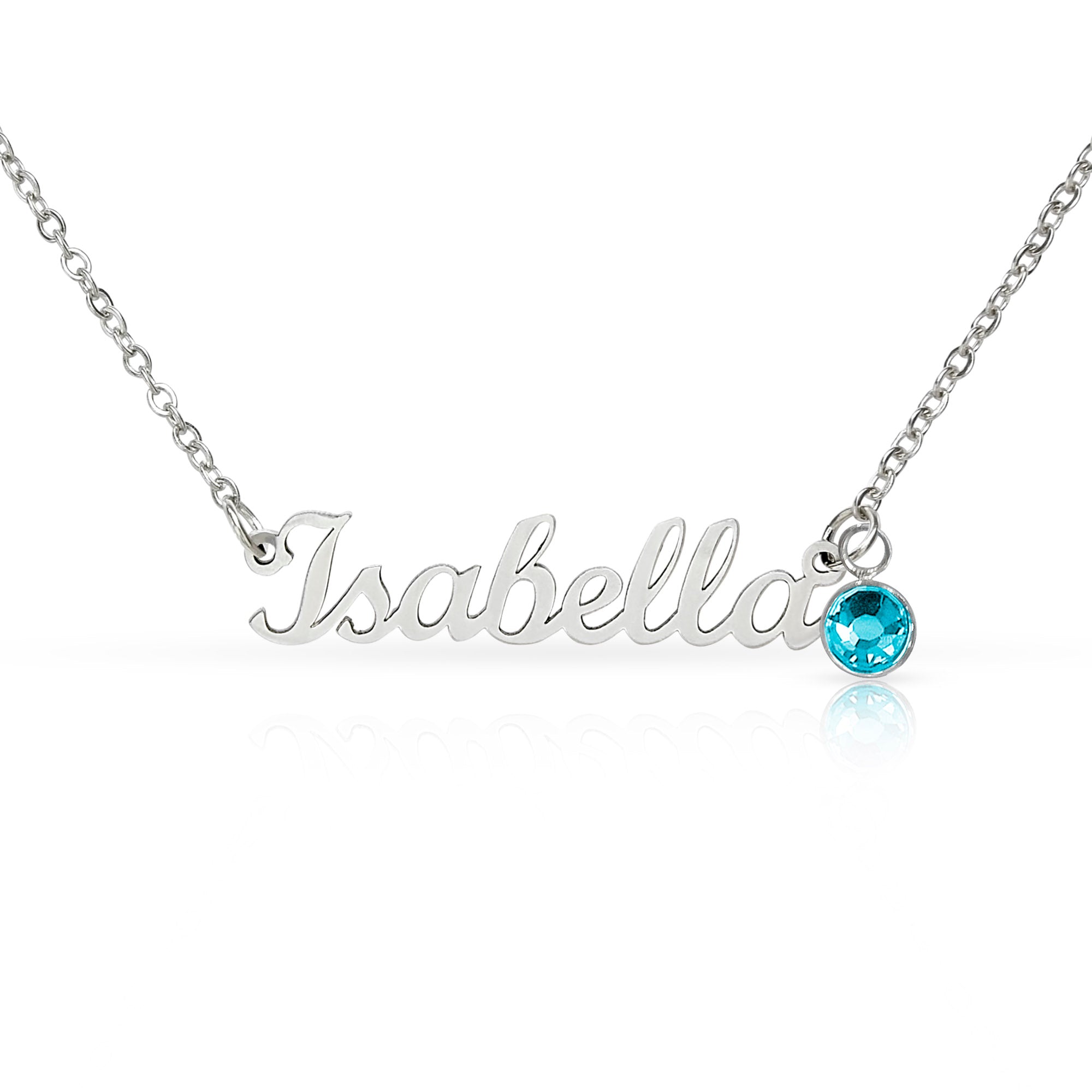 Personalized Name Necklace with Birthstone — Mother’s Day Gift for Mom