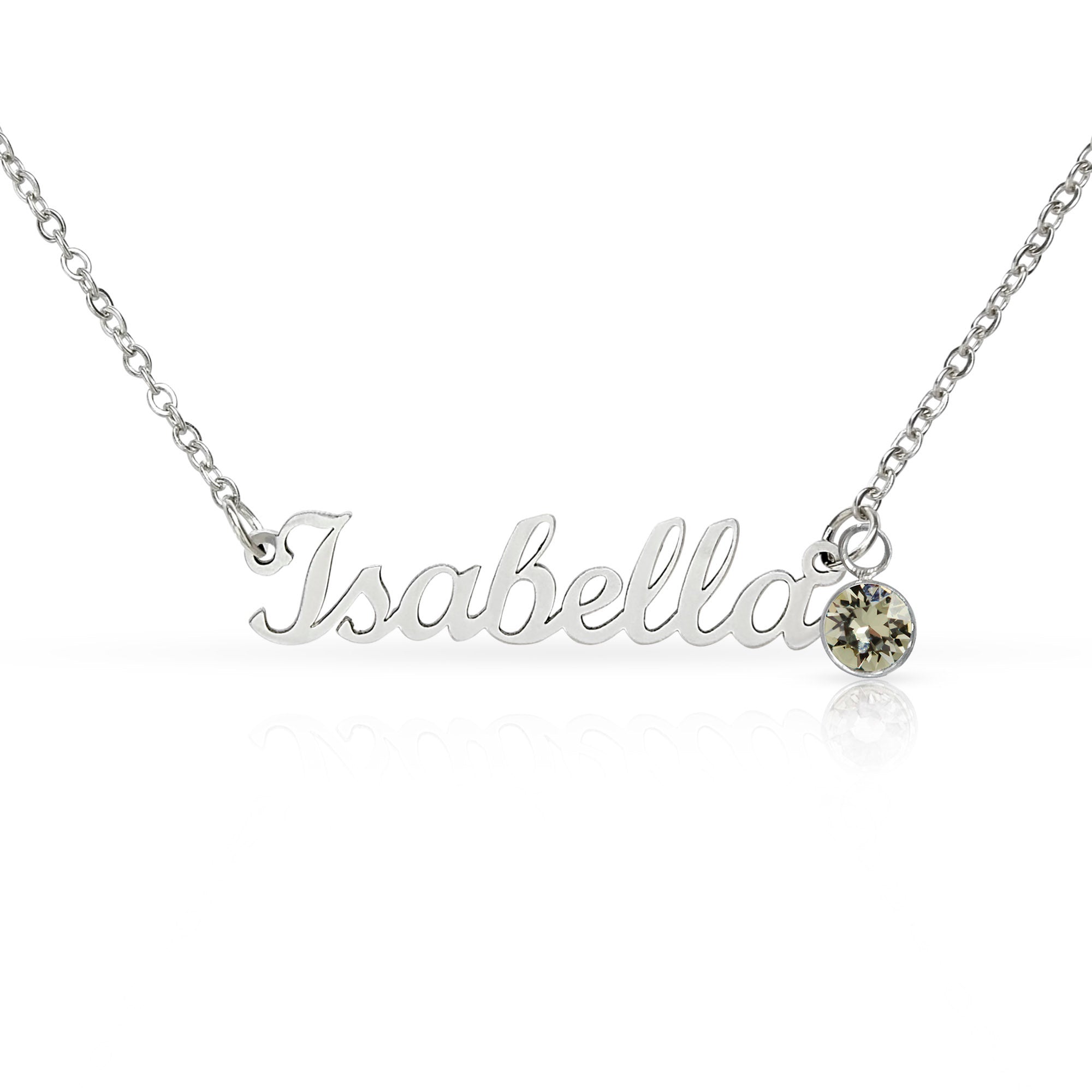 Personalized Name Necklace with Birthstone — Mother’s Day Gift for Mom
