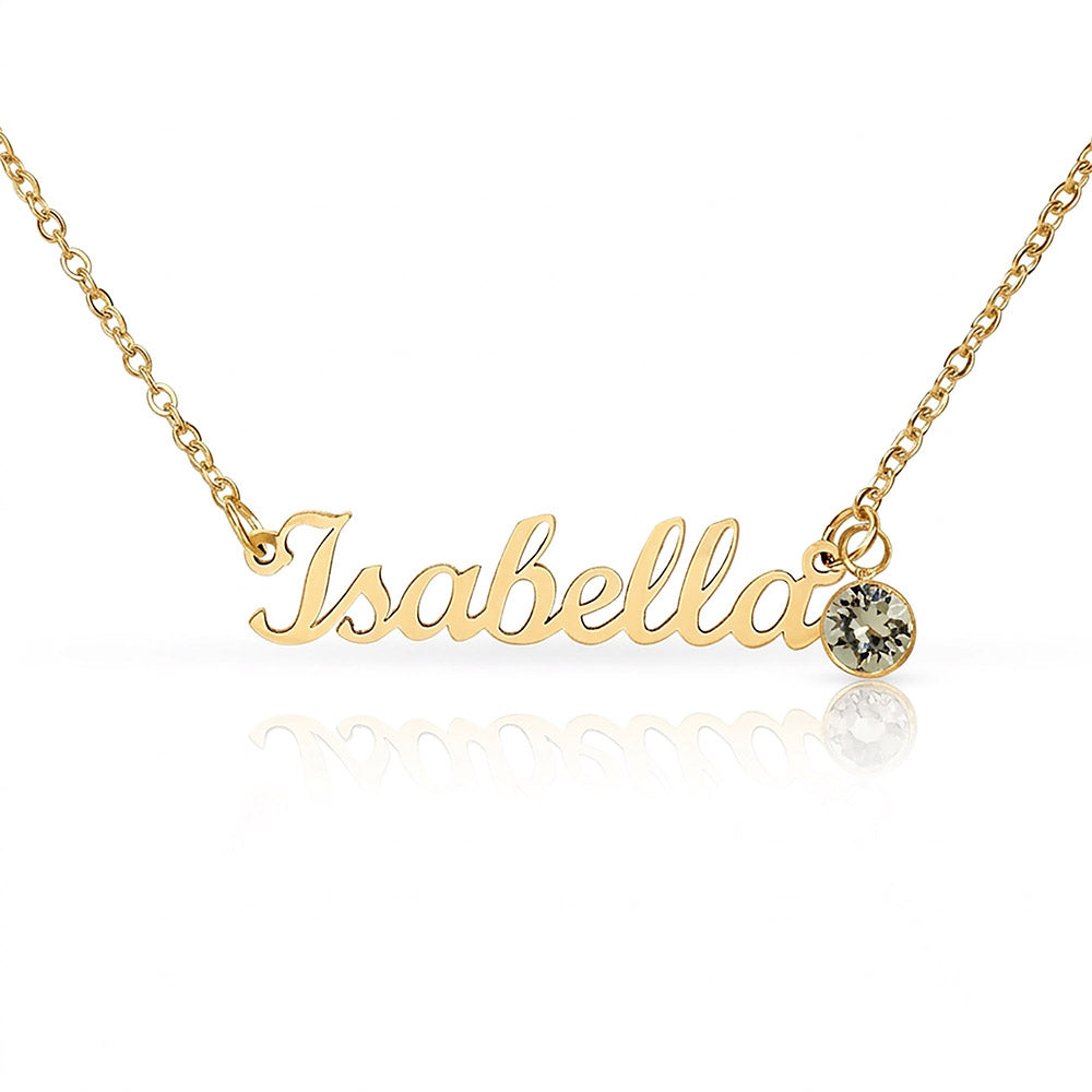 Personalized Name Necklace with Birthstone — Mother’s Day Gift for Mom