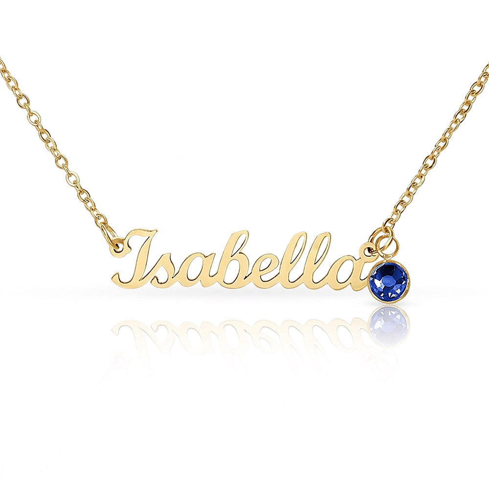 Personalized Name Necklace with Birthstone — Mother’s Day Gift for Mom
