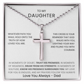 To My Daughter — Faith Cross Necklace (from Dad)
