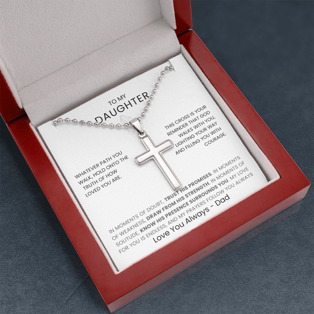 To My Daughter — Faith Cross Necklace (from Dad)