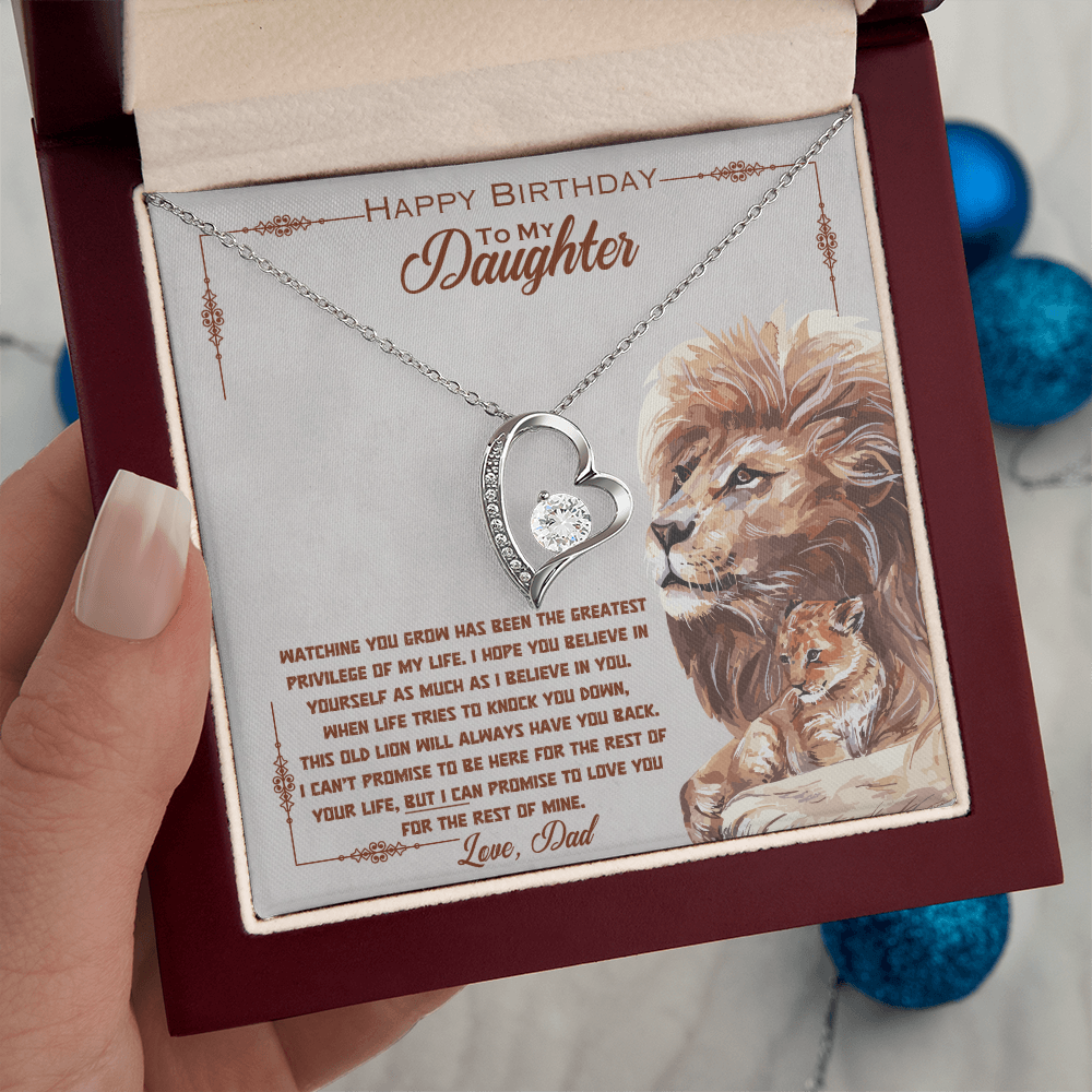 Happy Birthday to My Daughter — Forever Love Necklace (from Dad)