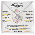 To My Lovely Daughter, Hold This Tight To Feel My Love