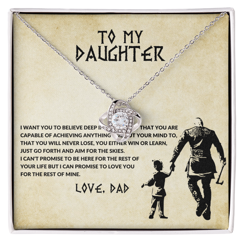 To My Daughter — You Will Never Lose Necklace (Love, Dad)
