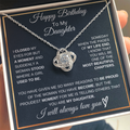 Love Knot Necklace Birthday Gift To Daughter,