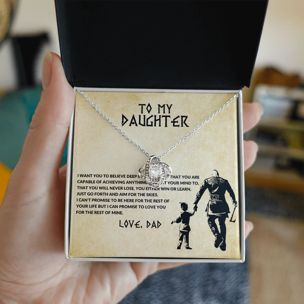 To My Daughter — You Will Never Lose Necklace (Love, Dad)