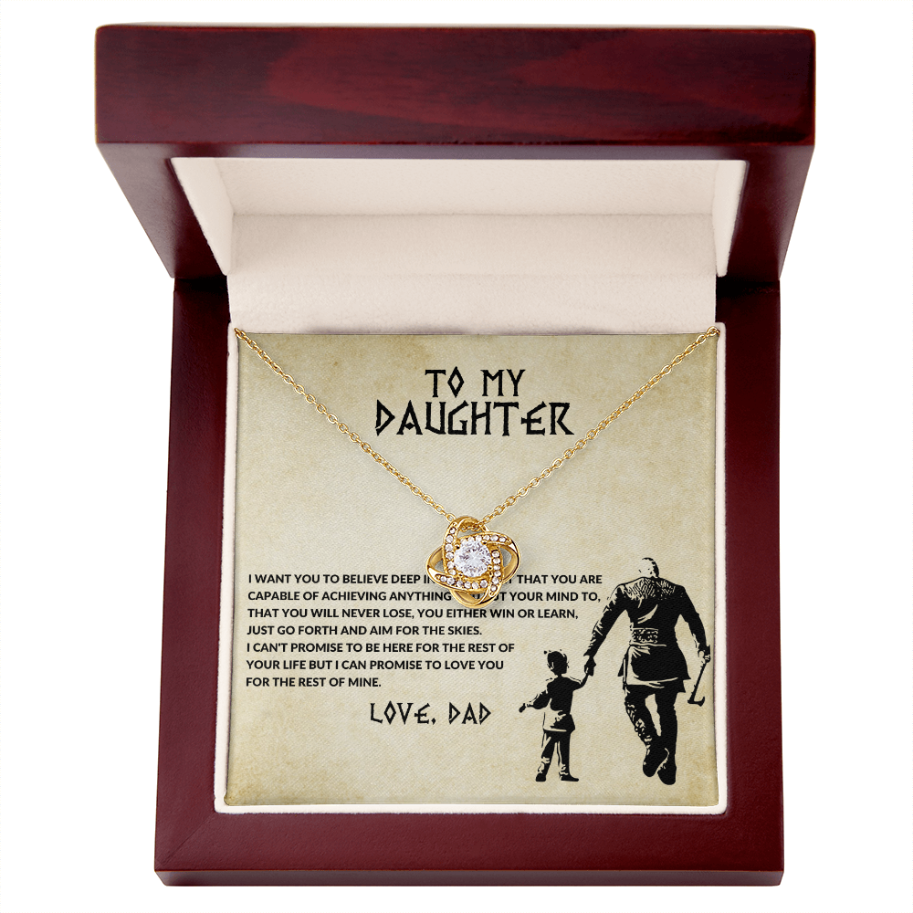 To My Daughter — You Will Never Lose Necklace (Love, Dad)