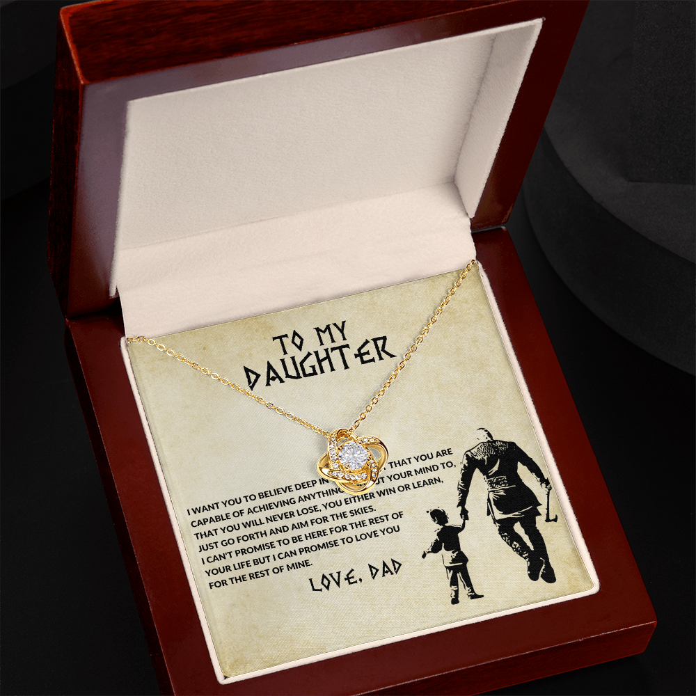 To My Daughter — You Will Never Lose Necklace (Love, Dad)