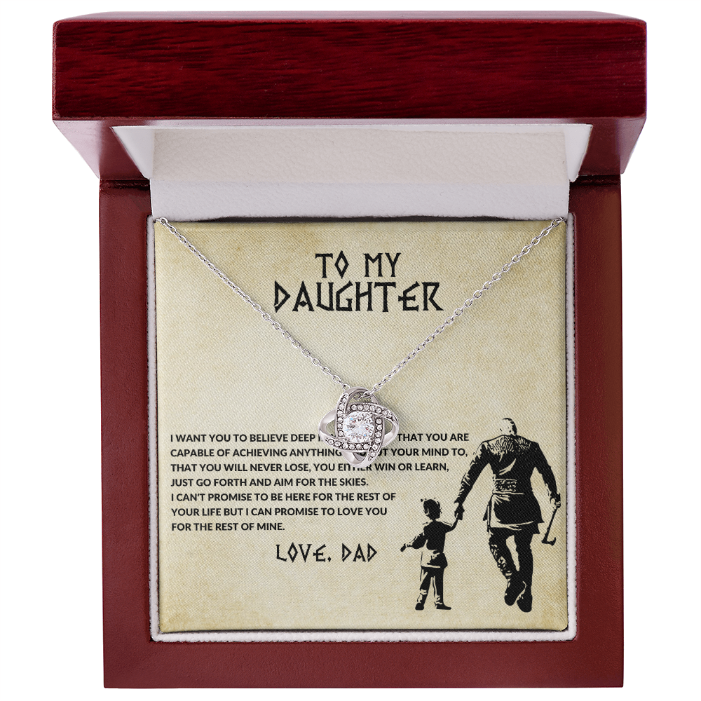 To My Daughter — You Will Never Lose Necklace (Love, Dad)
