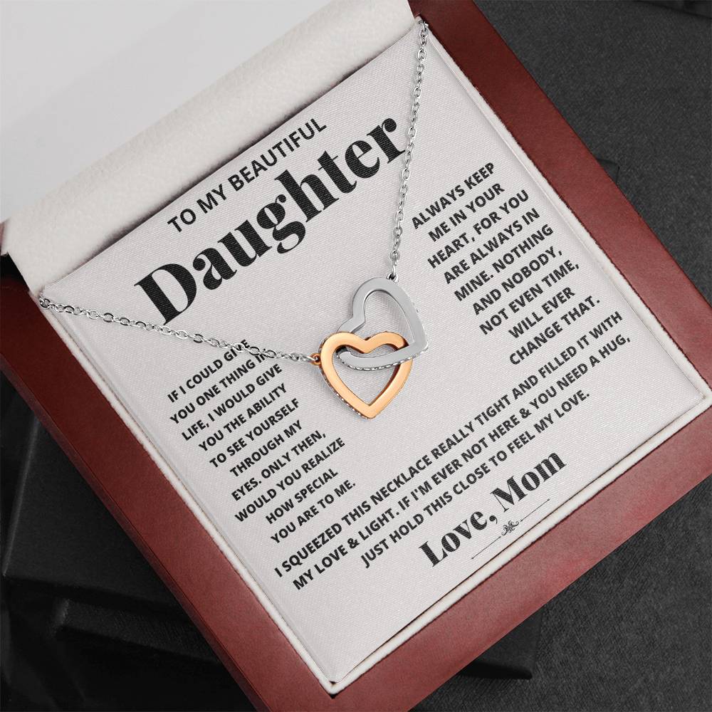 To My Beautiful Daughter, Just Hold This To Feel My Love