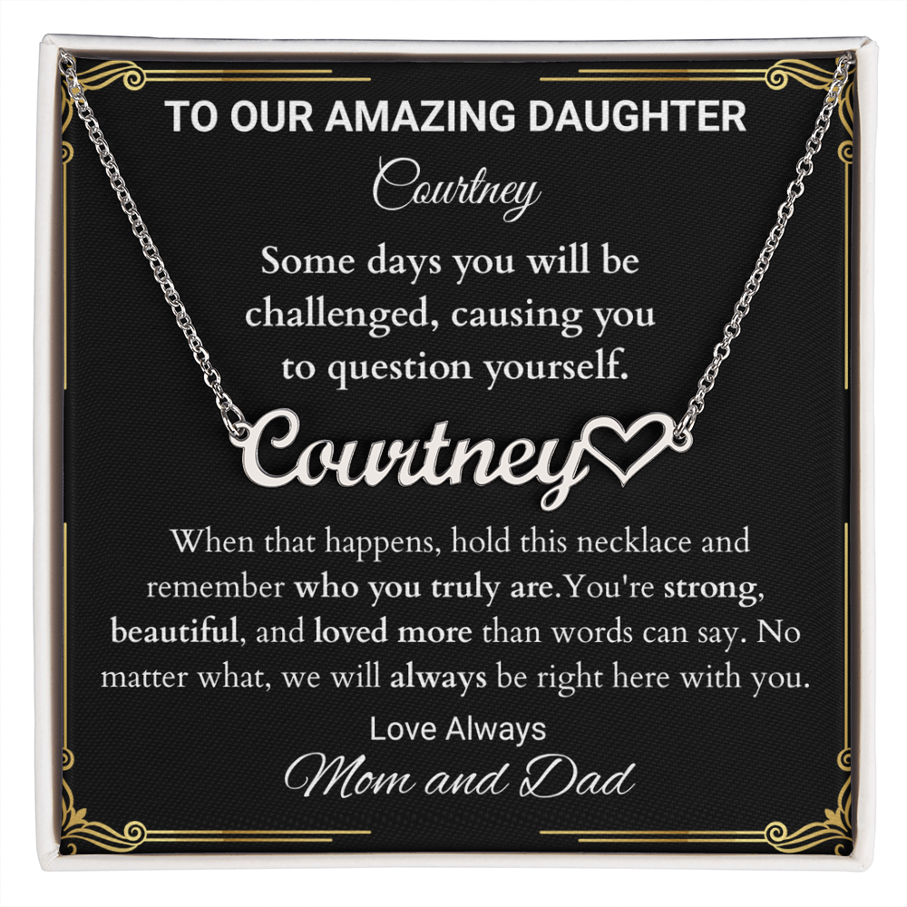 Gift For Daughter, Personalized Name Necklace