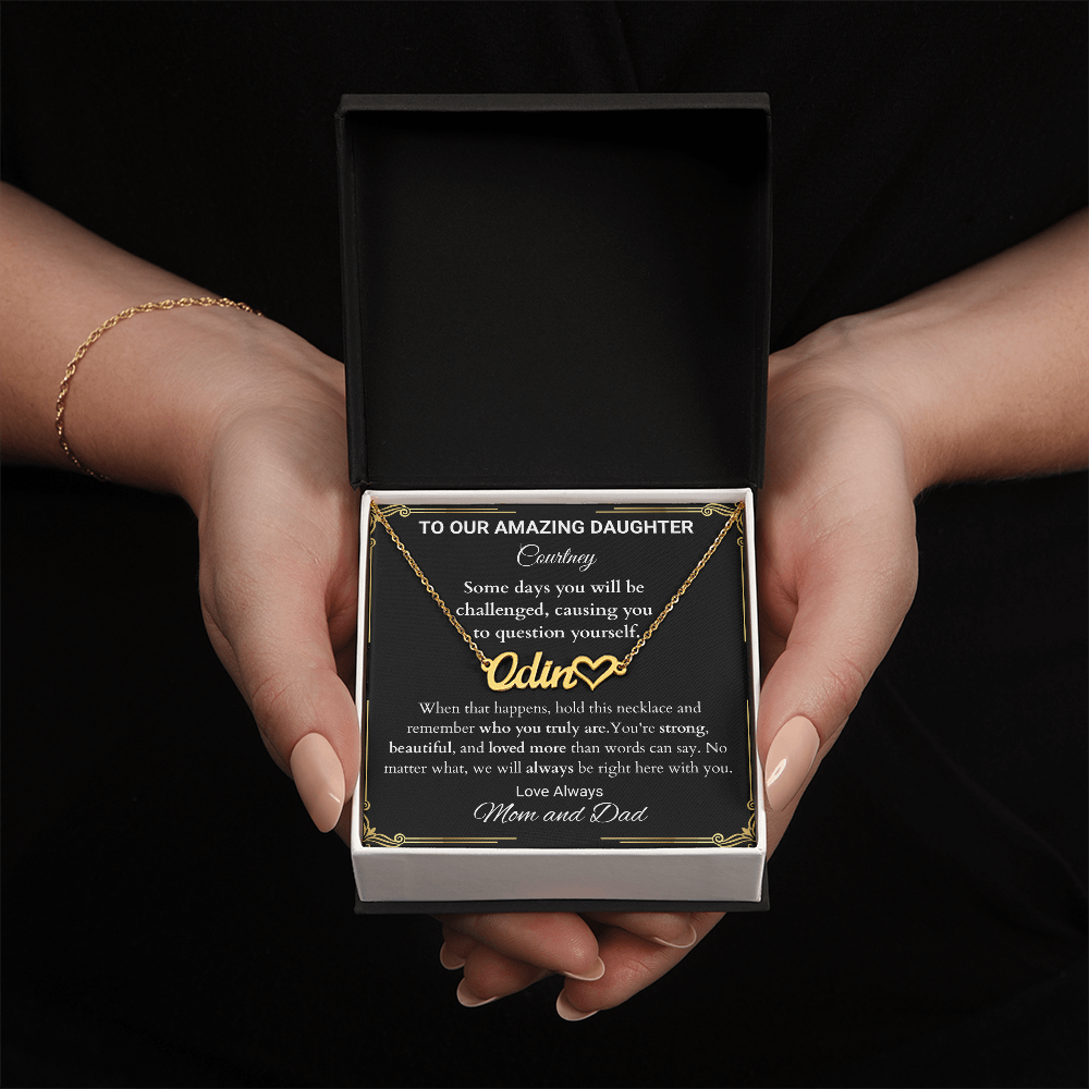 Gift For Daughter, Personalized Name Necklace