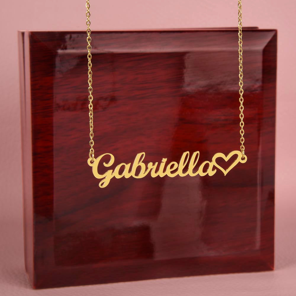 To Our Amazing Daughter - When Life Gets Challenging - Heart Name Necklace