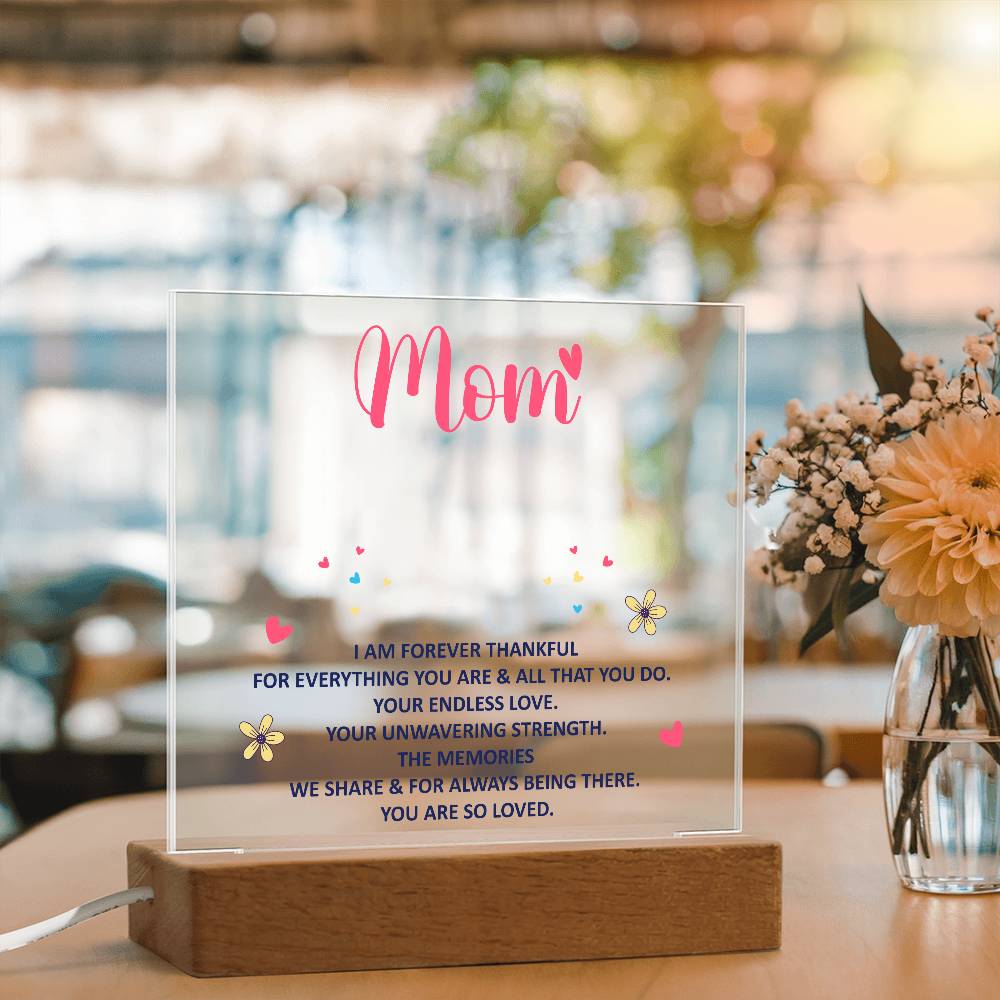 Keepsake Acrylic Bundle - Mom, I am forever thankful