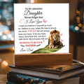 To My Amazing Daughter From Dad - Acrylic Square Plaque