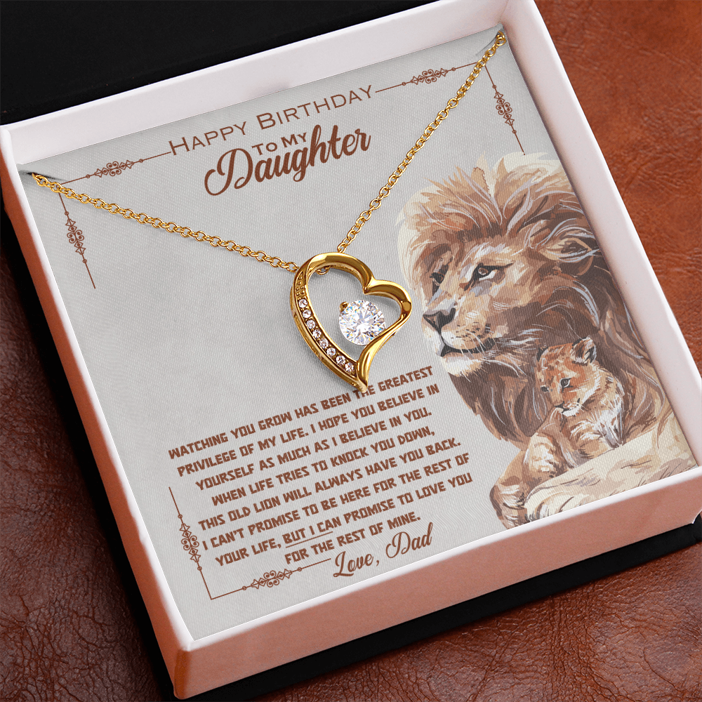 Happy Birthday to My Daughter — Forever Love Necklace (from Dad)