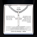To My Son – Faith Cross Necklace from Mom